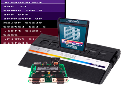 Atari 2600 with Synthcart and HighlyLiquid MIDI interface